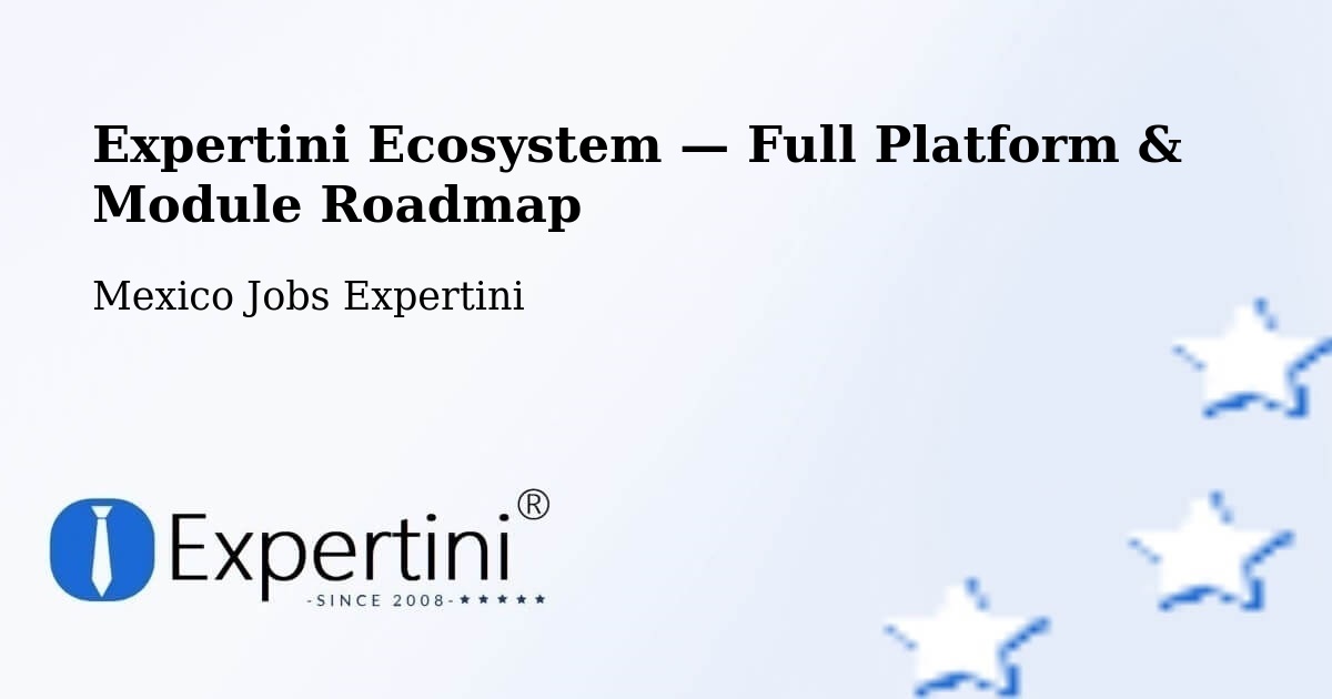 Expertini Ecosystem — Full Platform & Module Roadmap – El Nilo